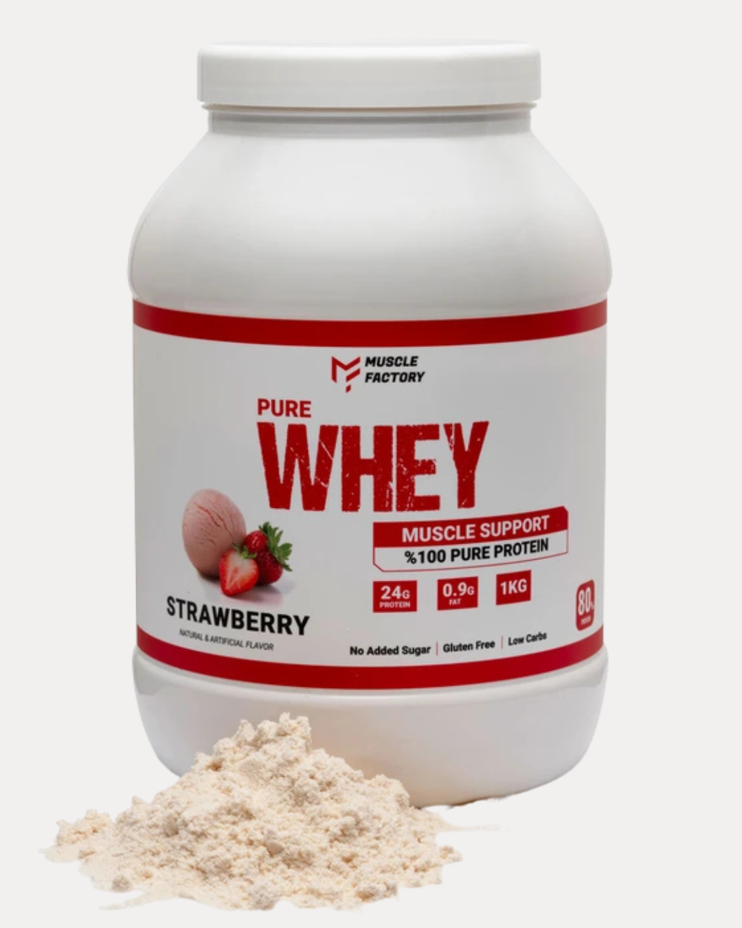 Whey 100 Jordbær (1KG)