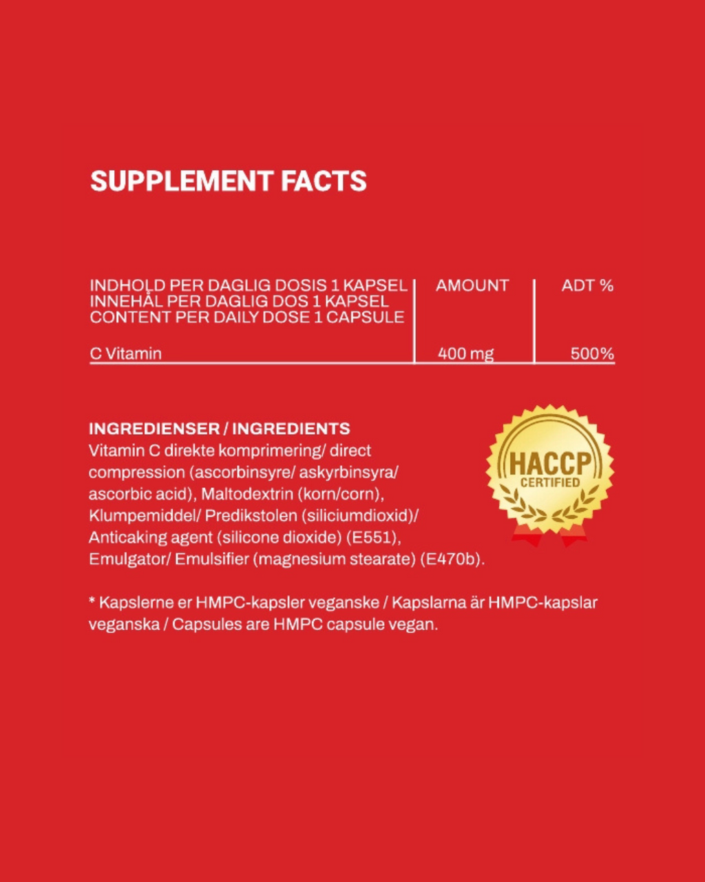 Vitamin C – 90 kapsler